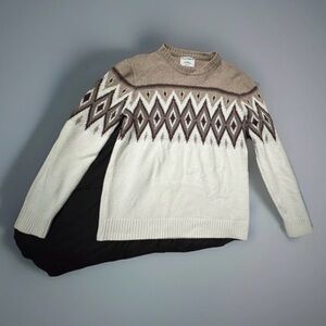Old navy pull over Sweater - Cream and Brown